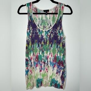 Escada Multicolor Abstract Tank Top